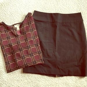 Banana Republic Black pencil skirt